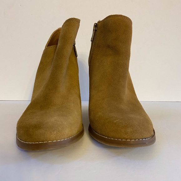 Lucky Brand Tan Suede Wedge Ankle Boot - Picture 2 of 6